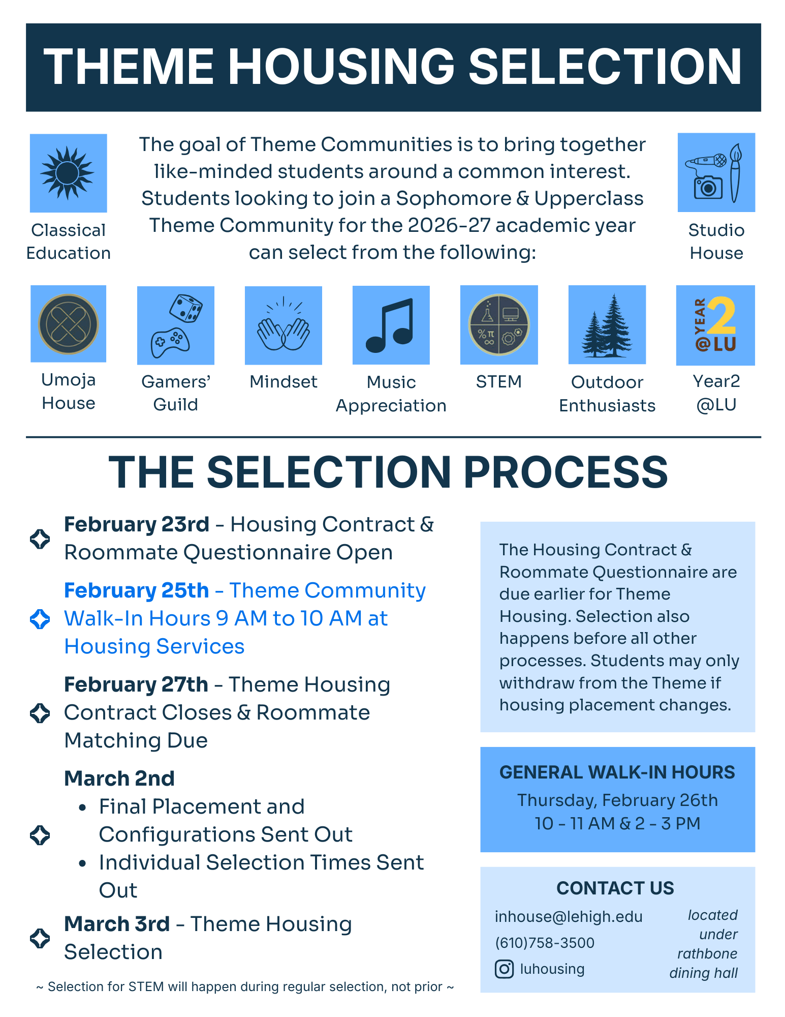 Housing Selection Auxiliary Services